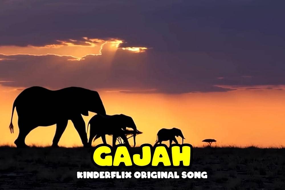Lirik Lagu 'Gajah' Kinderflix 4
