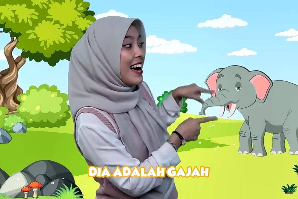 Lirik Lagu 'Gajah' Kinderflix 3