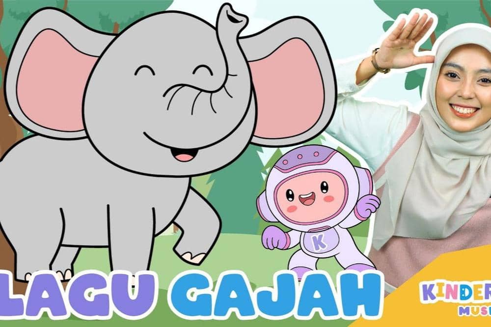 Lirik Lagu 'Gajah' Kinderflix, Ajak Anak Belajar Sambil Bernyanyi