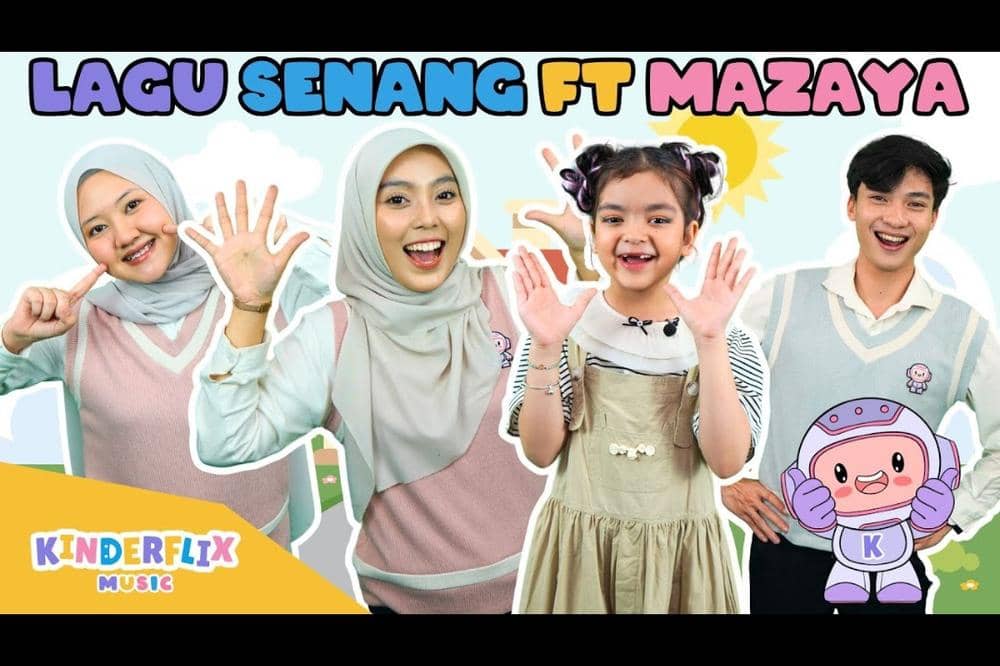 Lirik Lagu 'Lagu Senang' Kinderflix dan Mazaya, Bantu Anak Bergerak