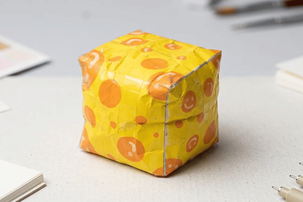 Cara membuat paper squishy keju