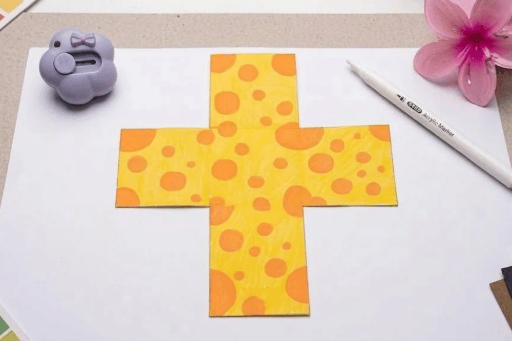 Cara membuat paper squishy keju