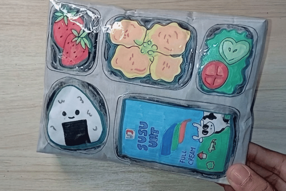 Cara membuat paper squishy MBG