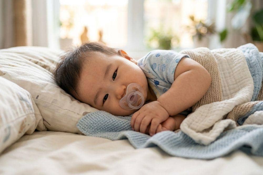 Bayi suka mengisap jempol atau menggunakan empeng