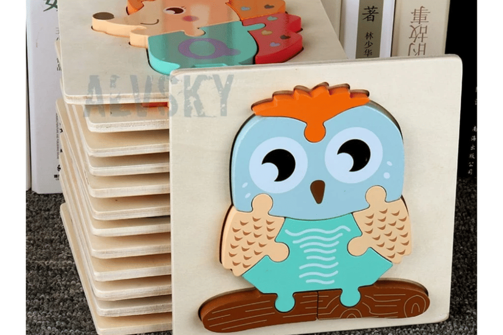 Mainan puzzle kayu untuk anak