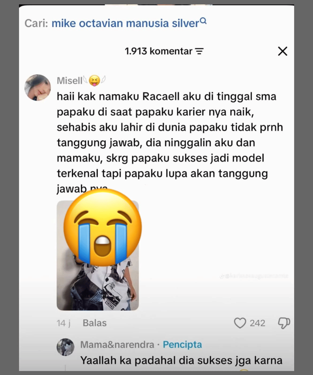 Diduga sudah menikah dan memiliki seorang anak