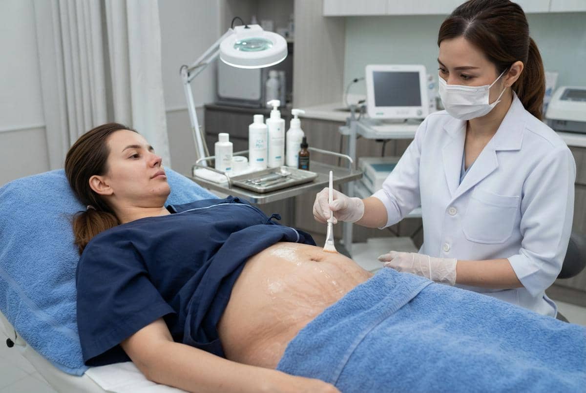 Cara mengatasi garis stretch mark dan kulit perut kendur (5)