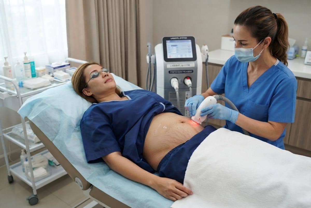 Cara mengatasi garis stretch mark dan kulit perut kendur (4)