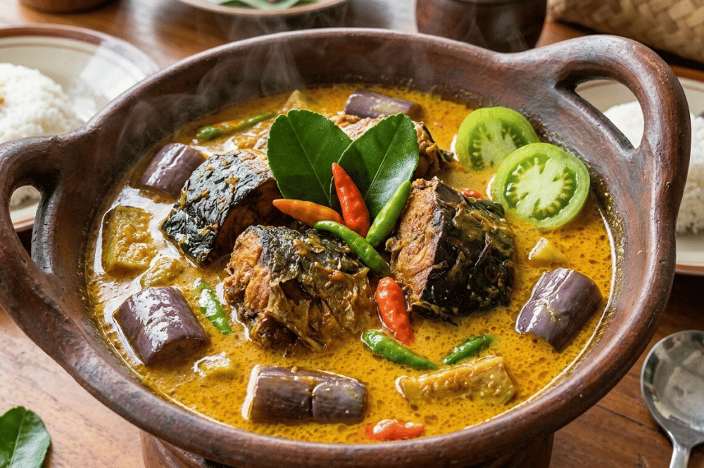 Mangut Ikan Asap Manyung dan Terong
