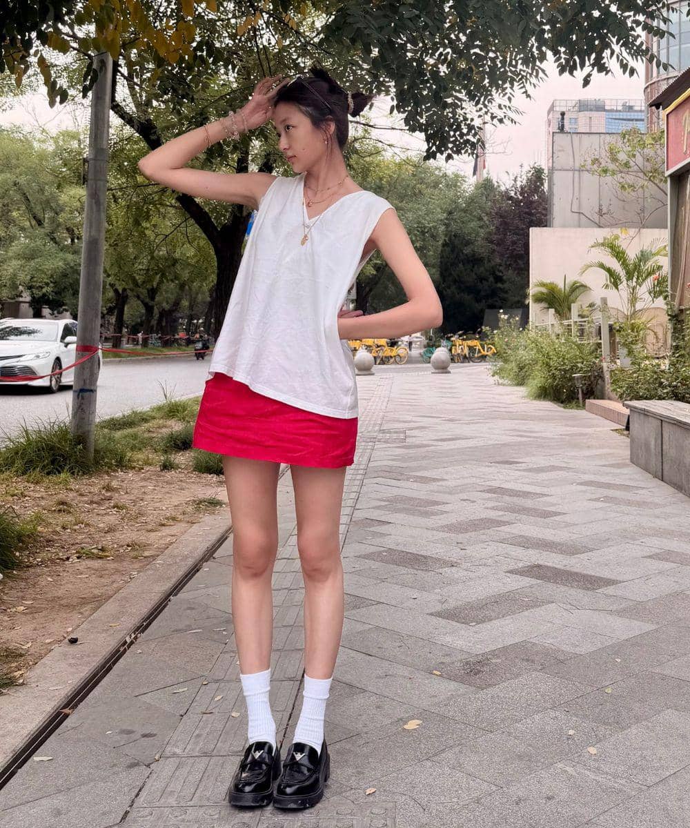 Gaya preppy yang minimalis