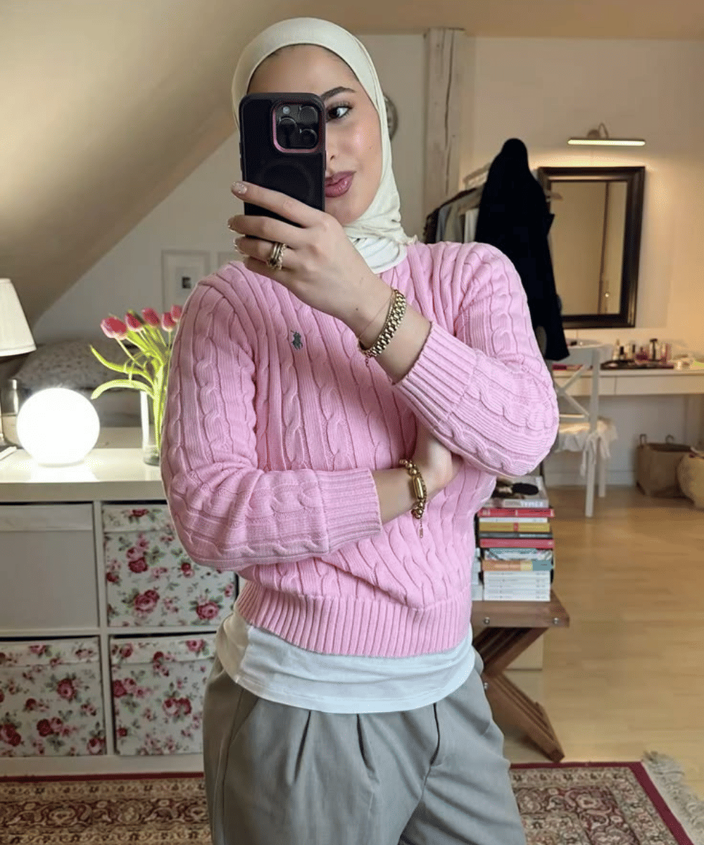 Inspirasi gaya dengan knit polo (2)