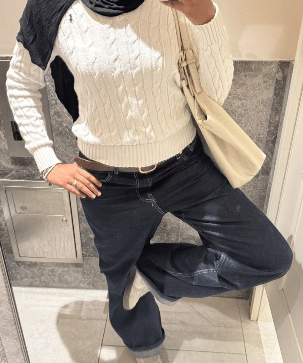 Inspirasi gaya dengan knit polo (3)