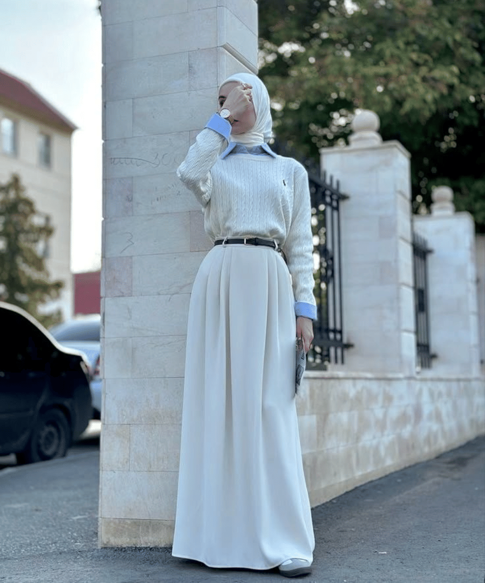 Inspirasi gaya dengan knit polo (5)