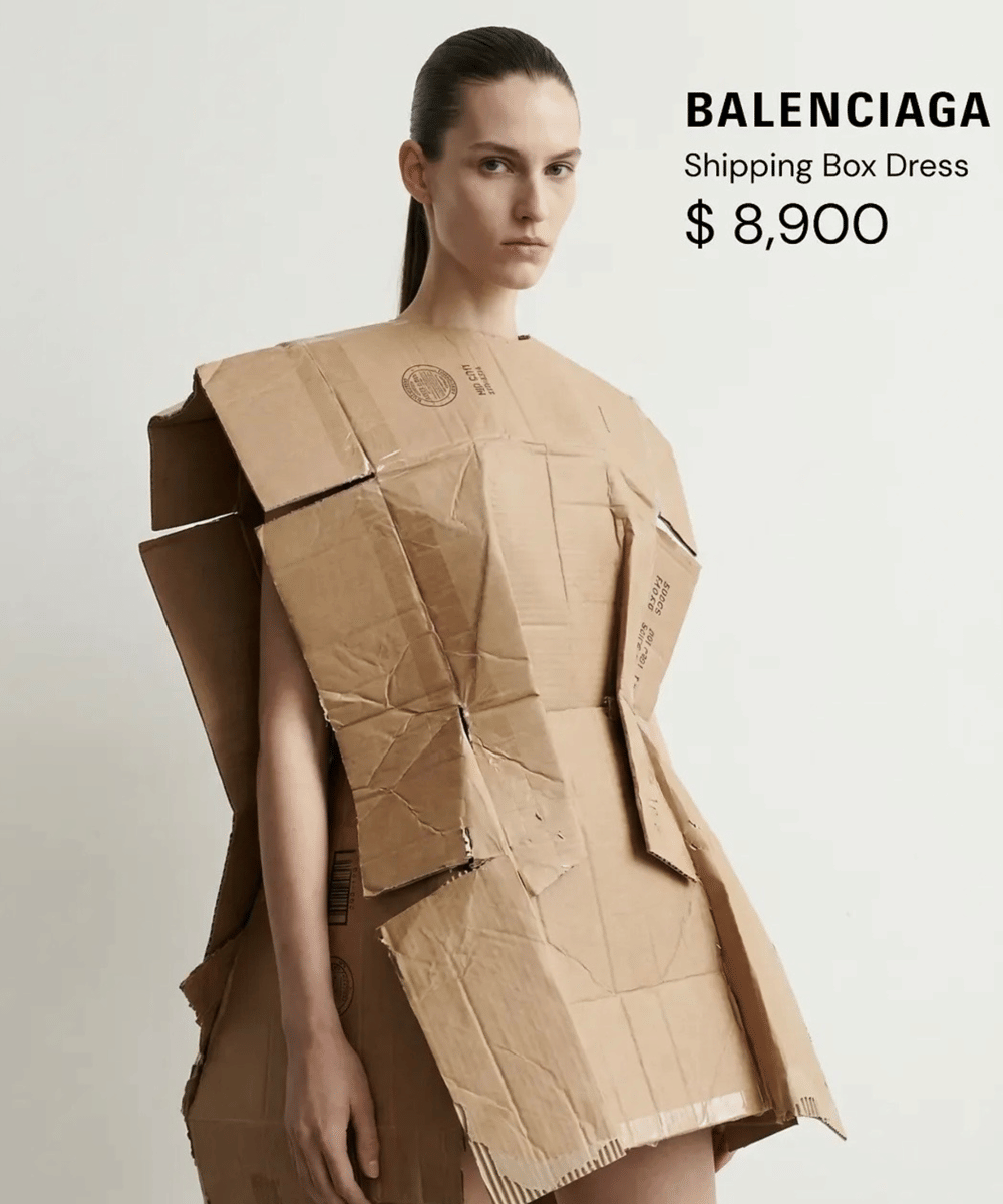 Balenciaga Rilis Baju dari Kardus Bekas (2)