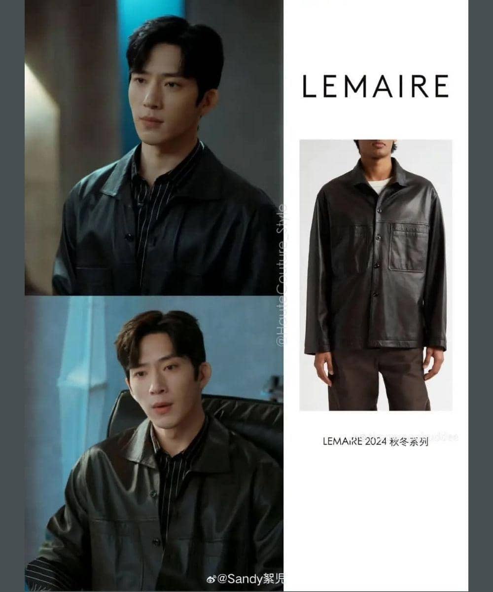 Leather jacket yang maskulin dari merek Prancis