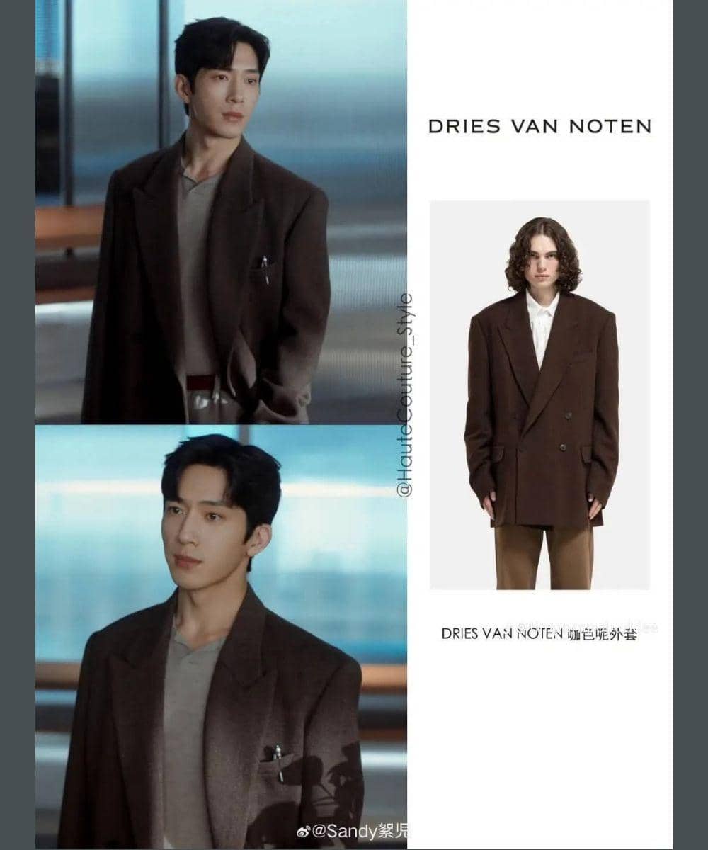 Jing Boran kerap pakai outer oversized di drama ini