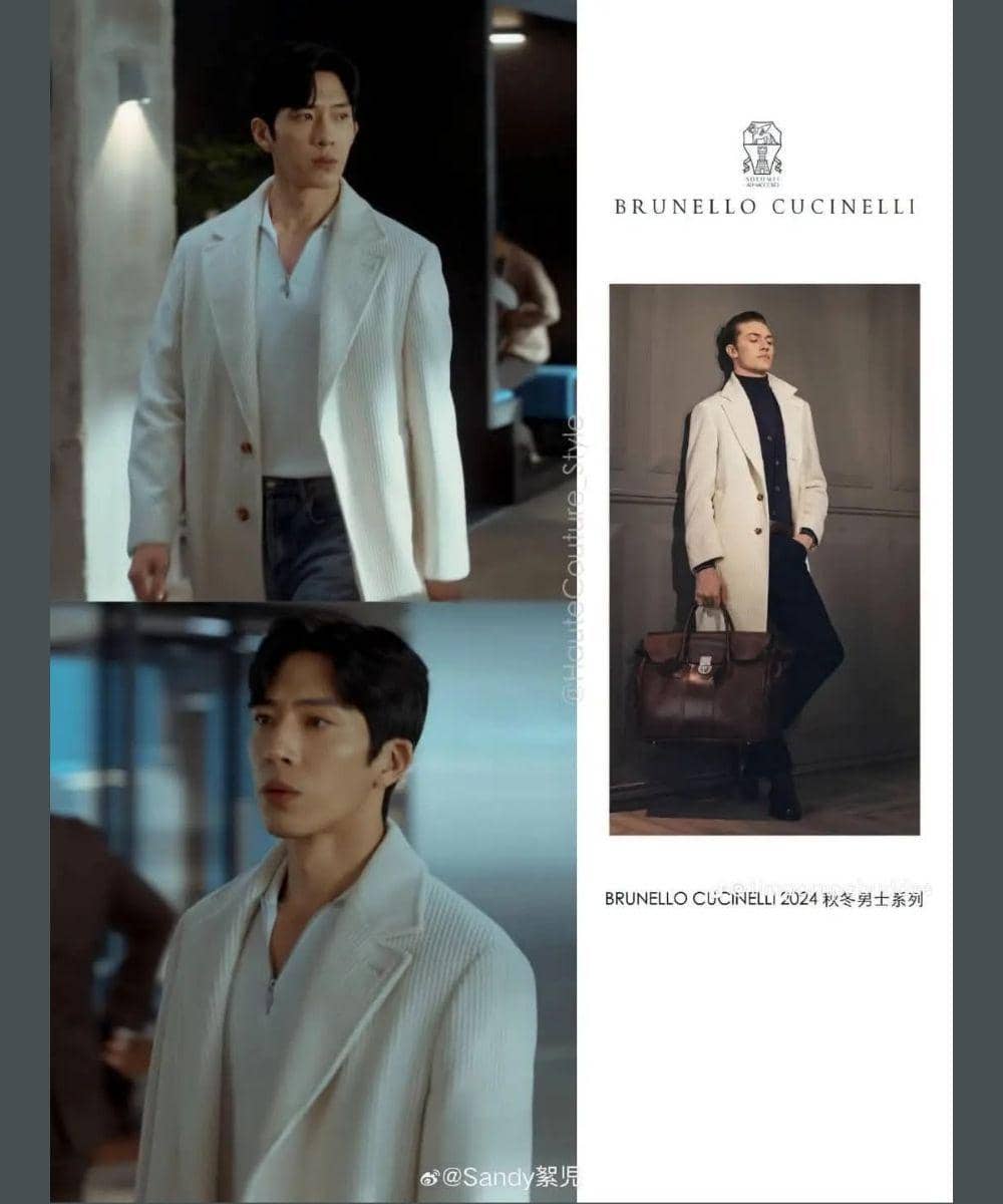 Coat warna cerah dengan kesan smart casual
