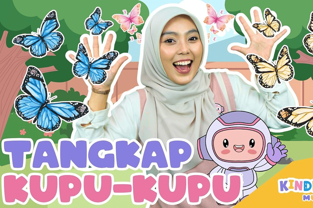 Lirik Lagu ‘Tangkap Kupu-Kupu’ Kinderflix, Ajarkan Anak Mengenal Warna