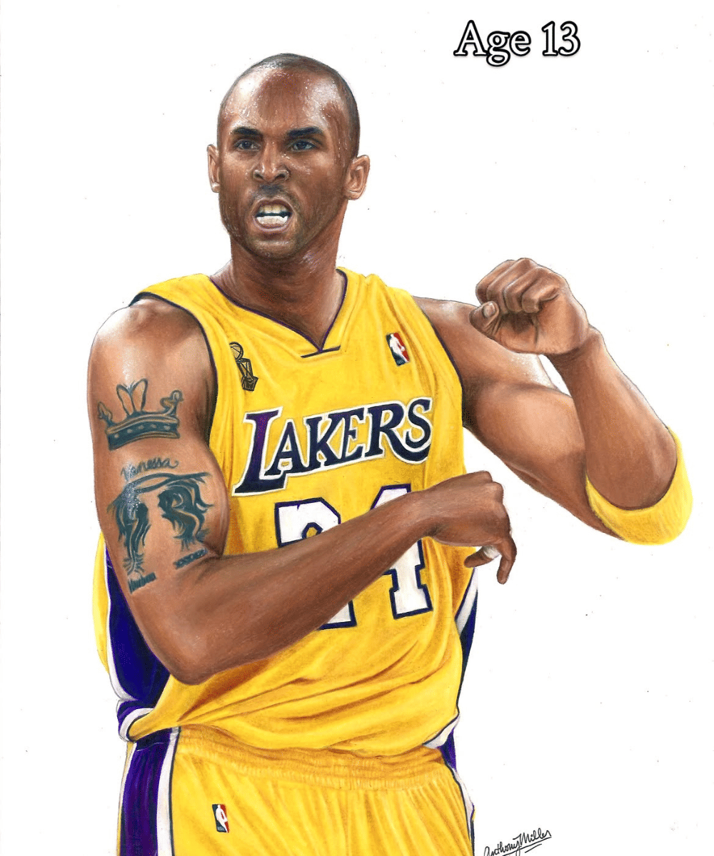 Usia 13 tahun, detail potret Kobe Bryant semakin tajam