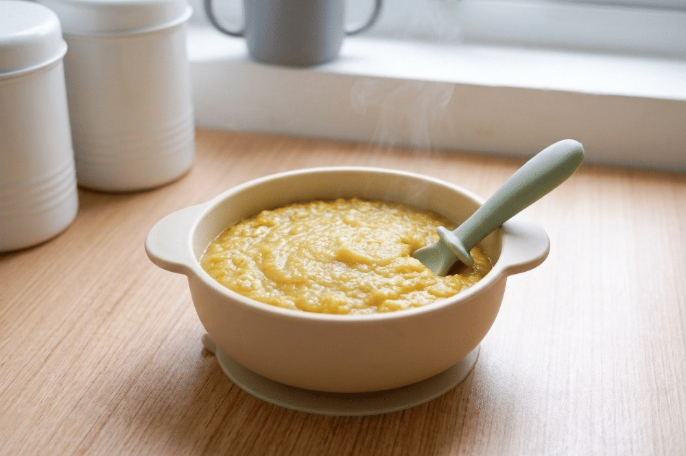 Resep Bubur Labu dan Telur Puyuh untuk MPASI yang Kaya Nutrisi