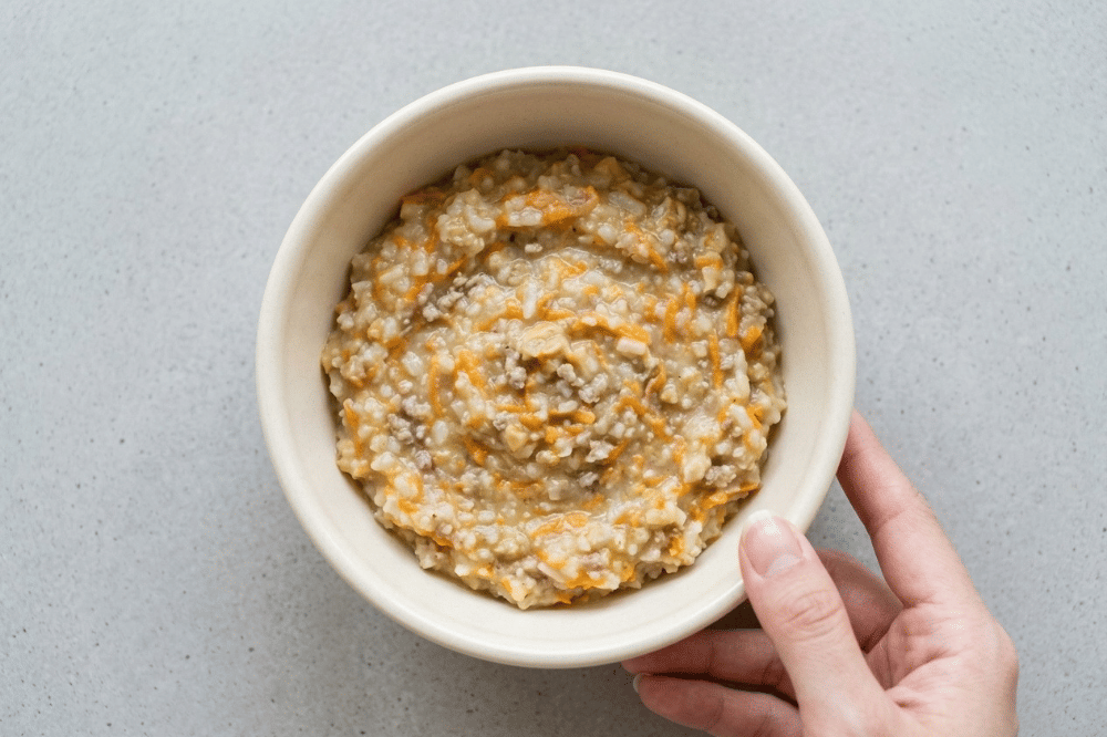 Resep Bubur Daging, Tempe, dan Wortel yang Double Protein dan Vitamin A