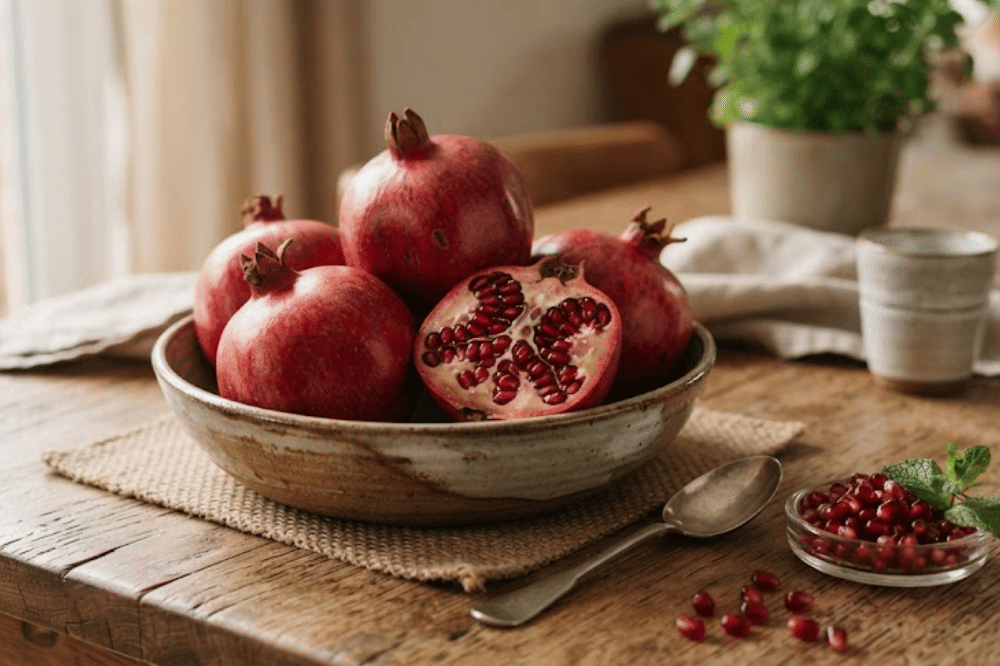 Buah delima merah
