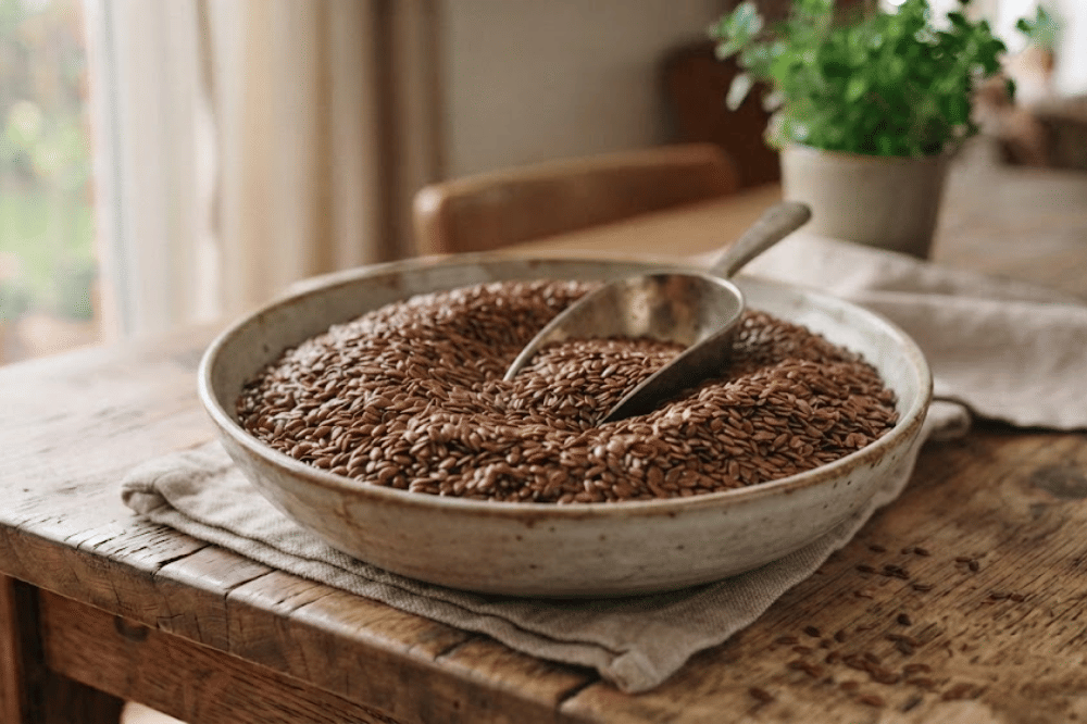 Biji rami atau flaxseed
