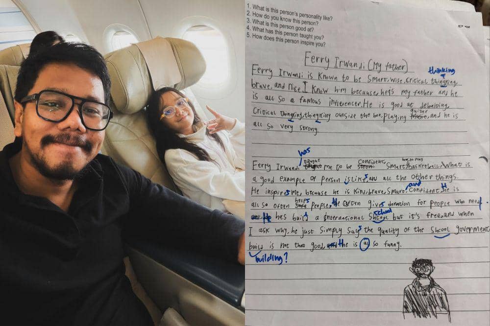 Ferry Irwandi Menangis Haru karena Anak Buat Tulisan tentang Dirinya