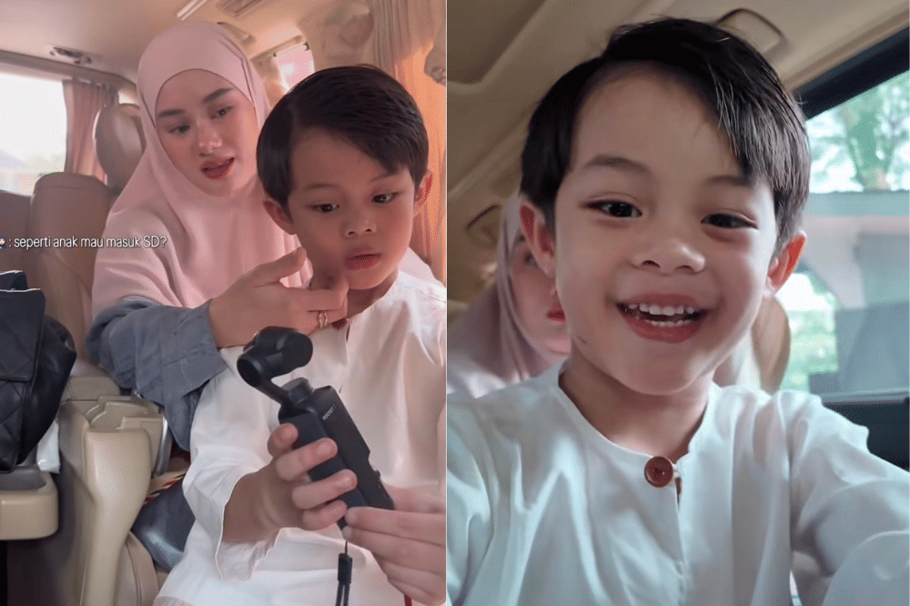 Tampak Ceria, Shaka Anak Dinda Hauw dan Rey Mbayang Ikuti Tes Masuk SD