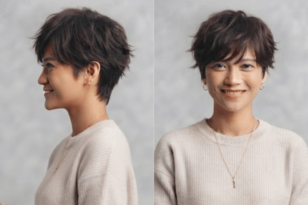 Messy pixie cut yang kasual dan bebas ribet