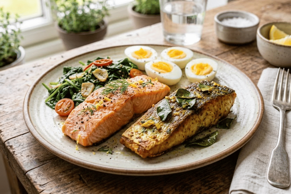 Ikan salmon dan ikan gabus