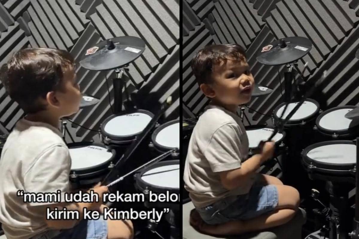 Kirim Video ke Kimberly, Kenkulus Tunjukkan Pesonanya Bermain Drum