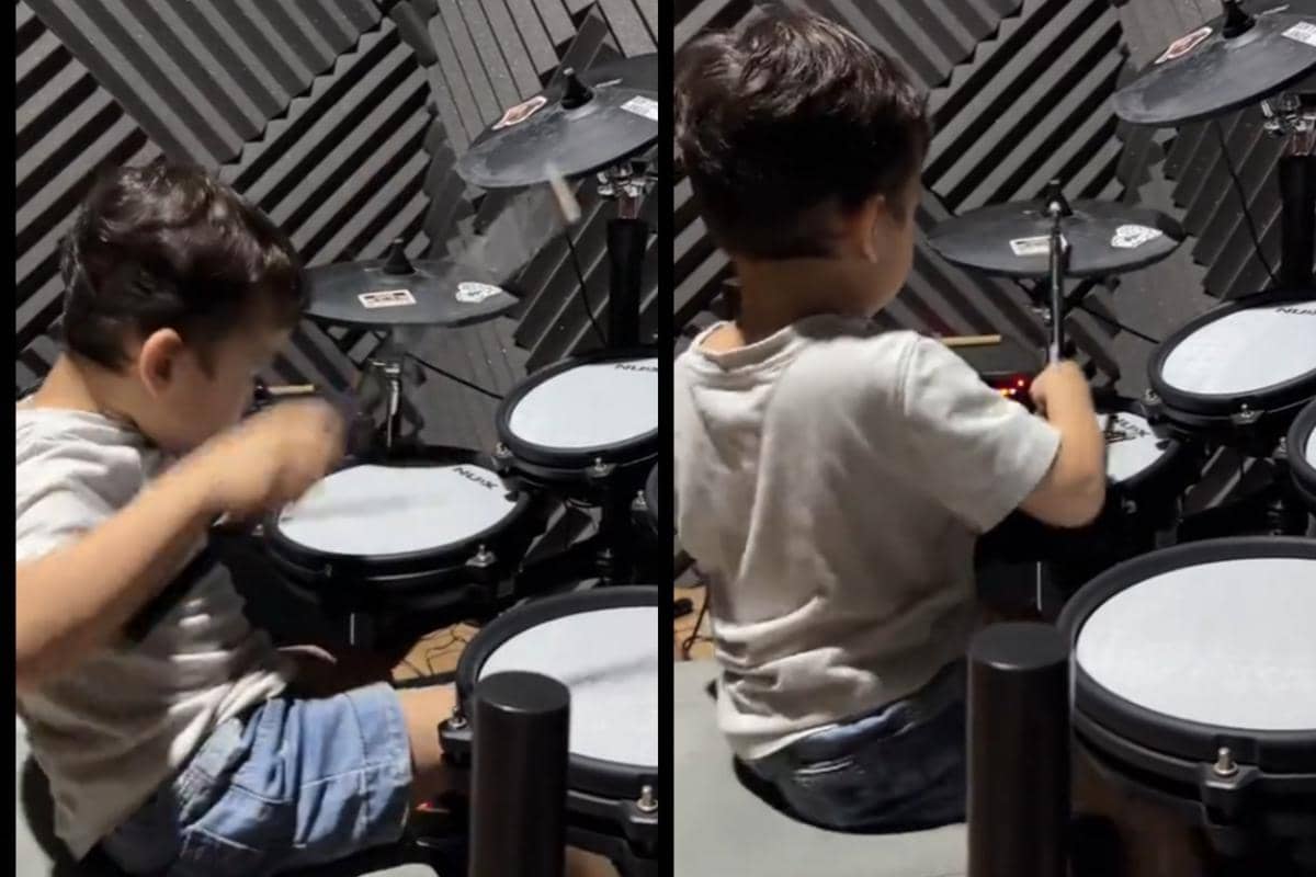 Ken mengirimkan video kemampuannya bermain drum ke Kimberly