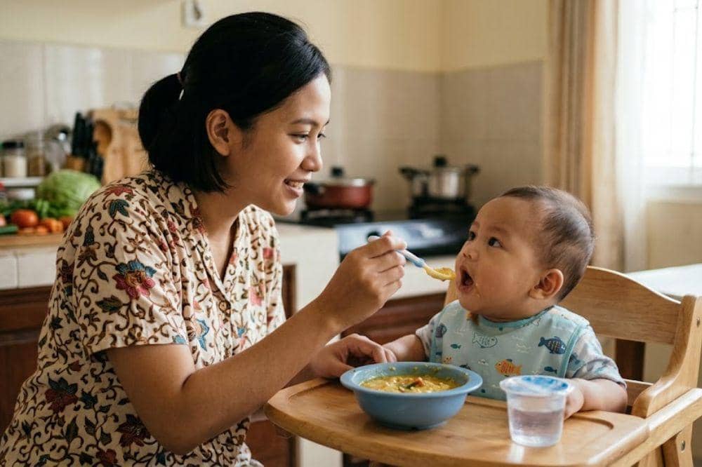 Resep Bubur Tim Bandeng Tomat Bumbu Kuning, MPASI Enak dan Bergizi