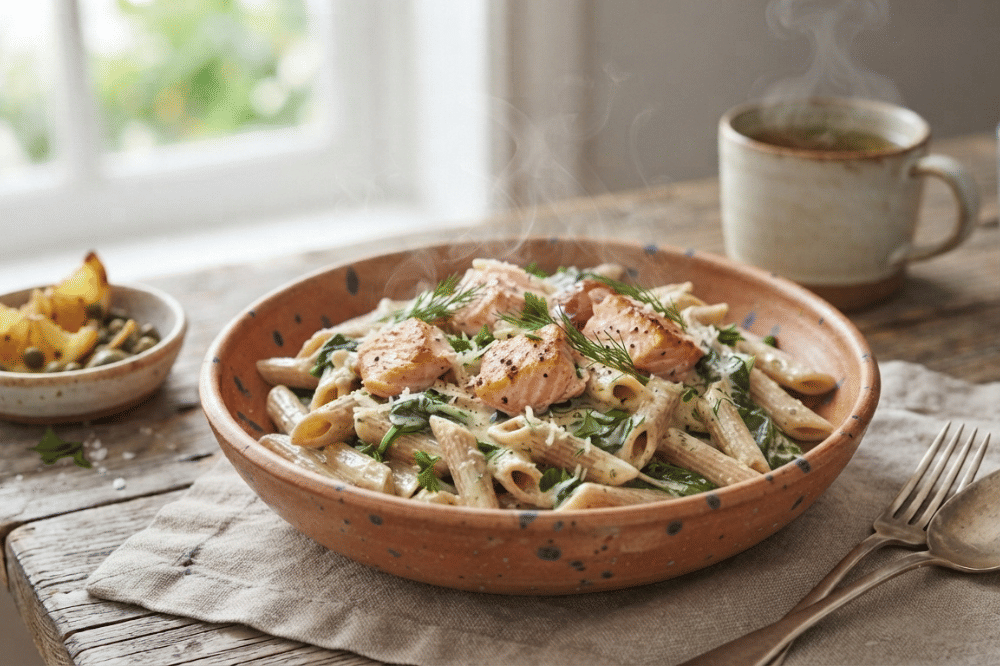 Resep Creamy Salmon Pasta untuk Ibu Menyusui, Kaya Omega-3 dan Protein