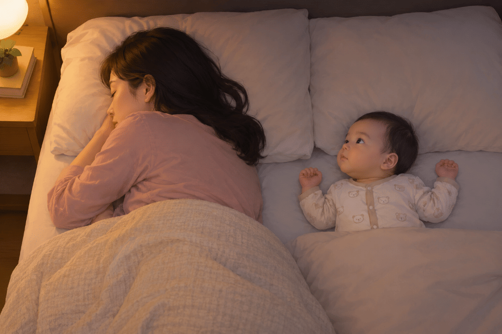 Kenapa Tidak Boleh Membelakangi Bayi saat Tidur?