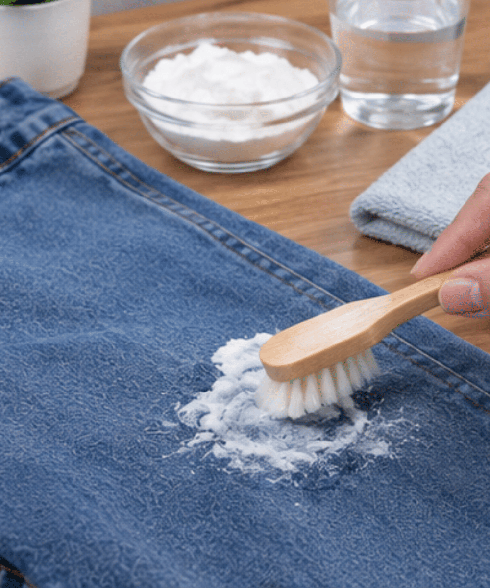 Buat pasta dari baking soda dan air