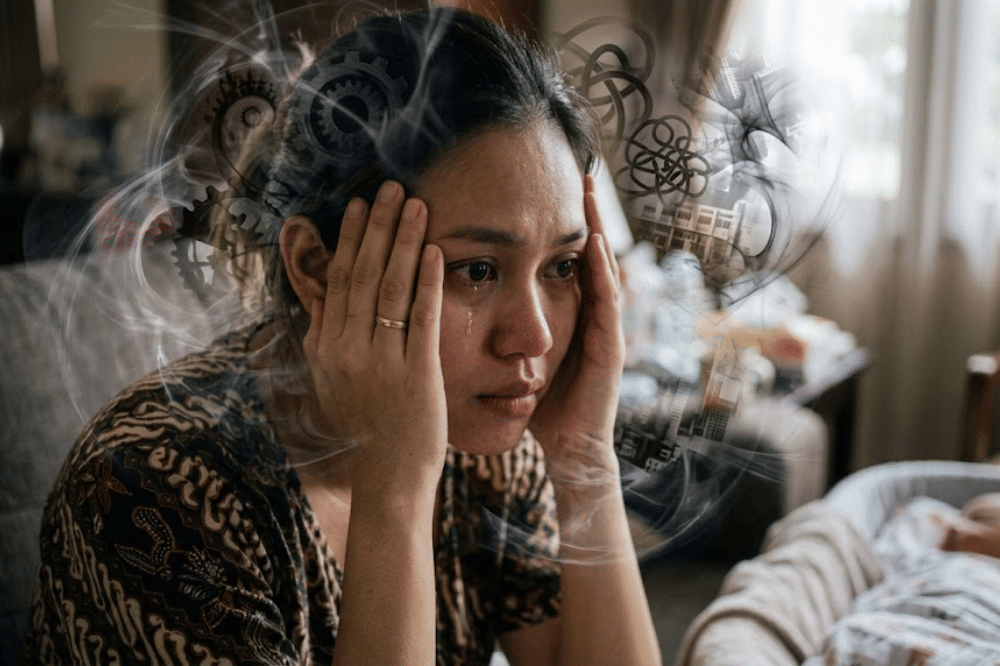 Munculnya rasa khawatir berlebihan yang menguasai pikiran