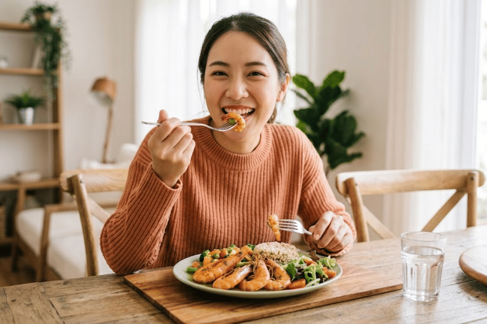 Kaya akan protein tanpa lemak untuk pemulihan tubuh