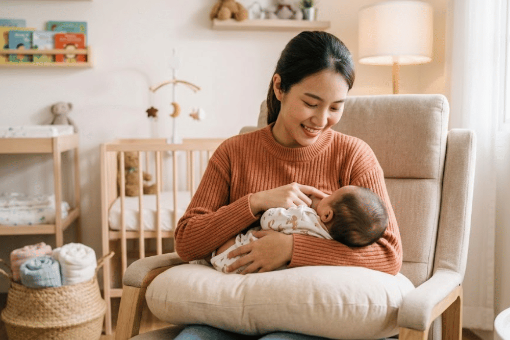 Mendukung perkembangan otak dan mata si Kecil melalui ASI