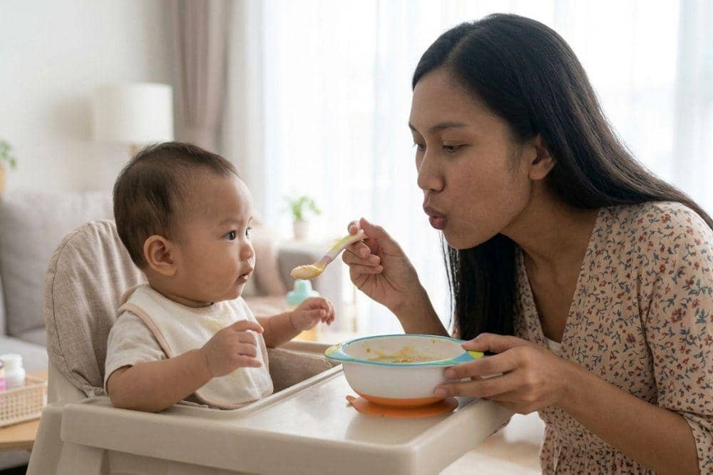 Jangan Meniup Makanan Anak, Ini Bahaya yang Perlu Diwaspadai