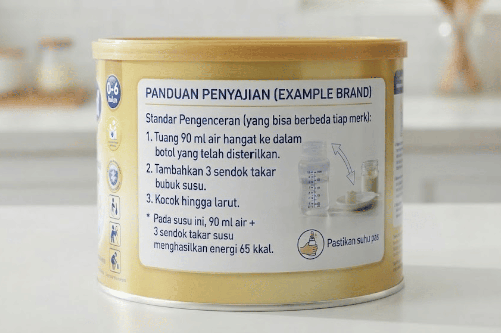 Panduan penyajian susu formula
