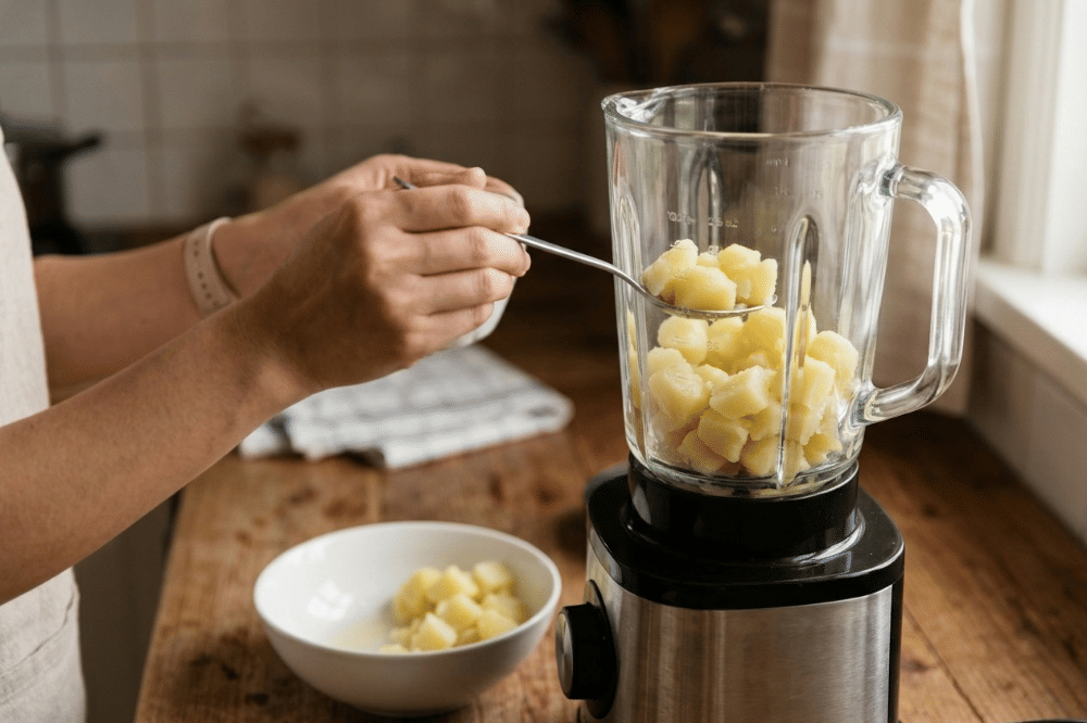 Cara membuat bubur kentang keju