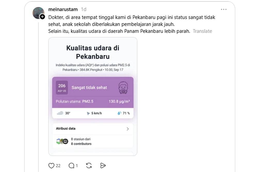 Sekolah di Pekanbaru juga menerapkan pembelajaran jarak jauh