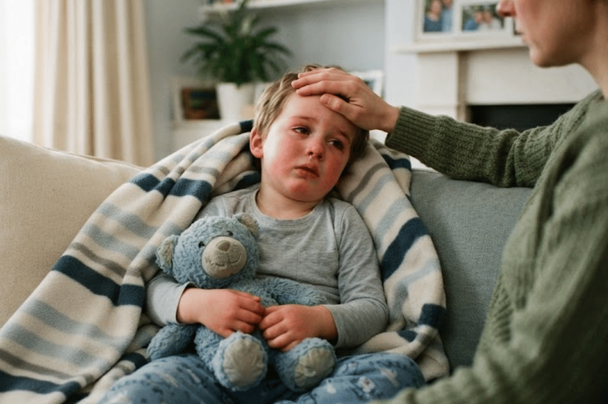 Gejala-gejala influenza yang muncul pada anak salah satunya demam