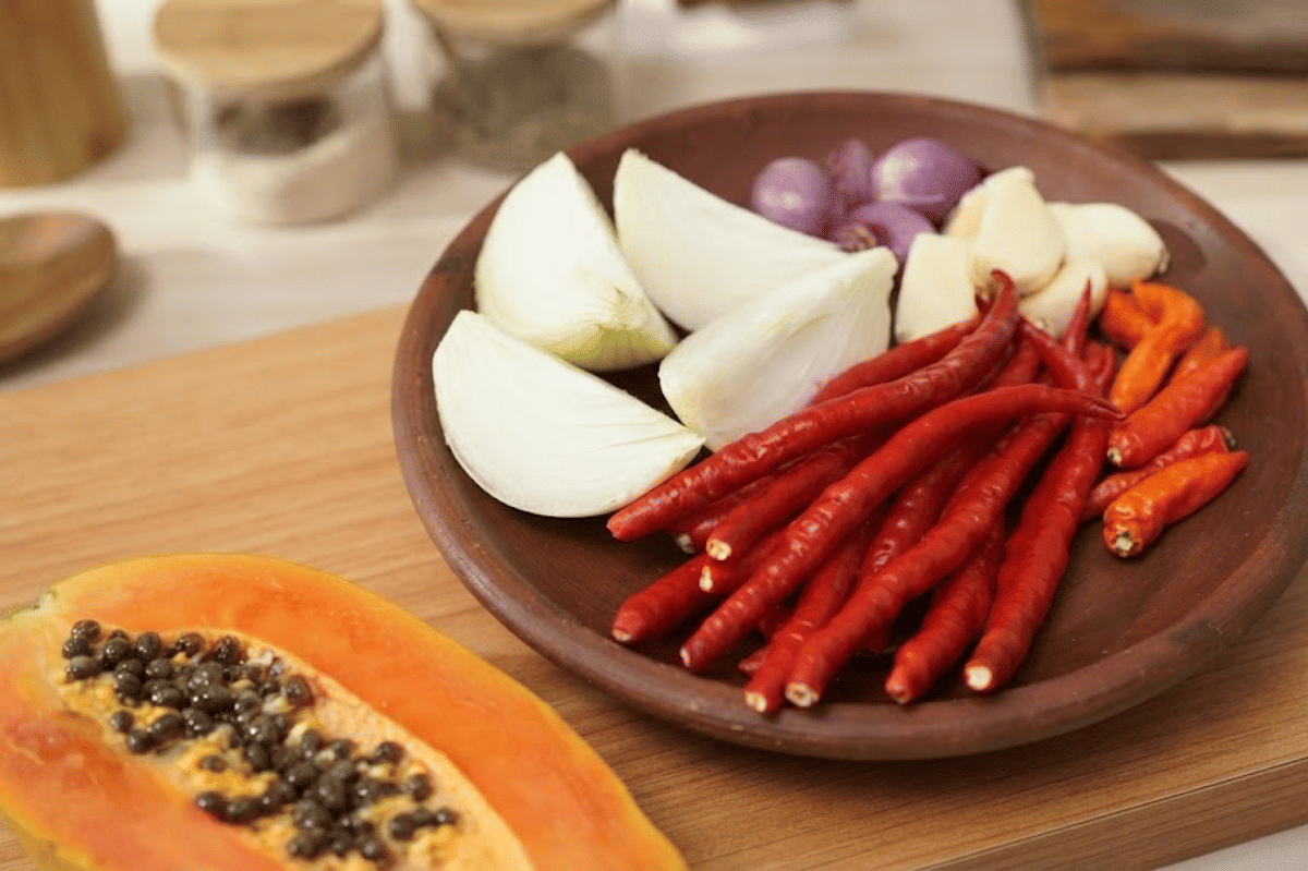 Pepaya menjadi bahan dasar untuk membuat saus sambal homemade