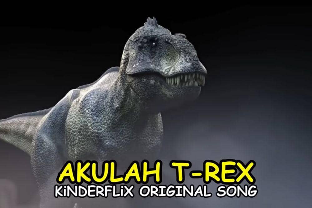 Lirik Lagu 'Akulah T-Rex' Kinderflix, Kenalkan Dinosaurus dengan Lucu