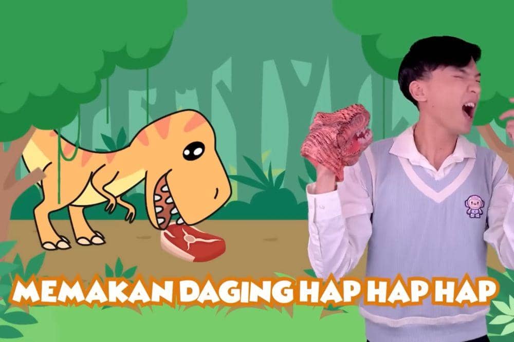 Lirik Lagu 'Akulah T-Rex' Kinderflix 1