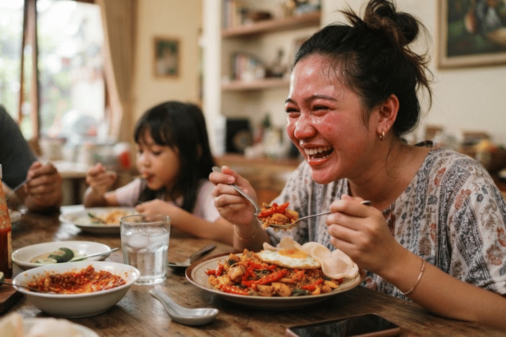 Suka Makanan Pedas saat Menyusui, Bikin Bayi Cepat Gumoh?