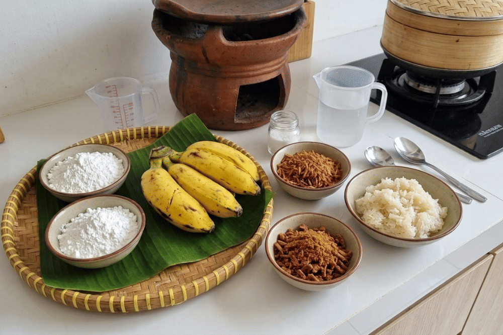 Bahan-bahan kue tapel khas Cirebon